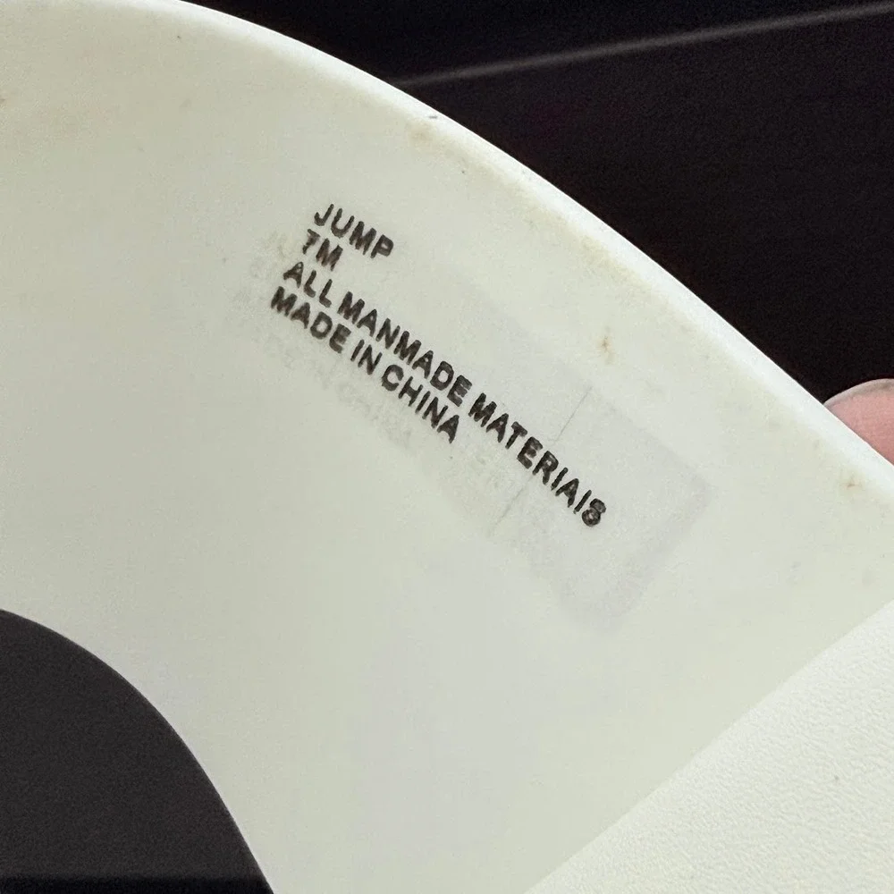 Cecelia New York‎ Jump Alabaster Sz 7 White Glossy Platform Slide Sandals NWB